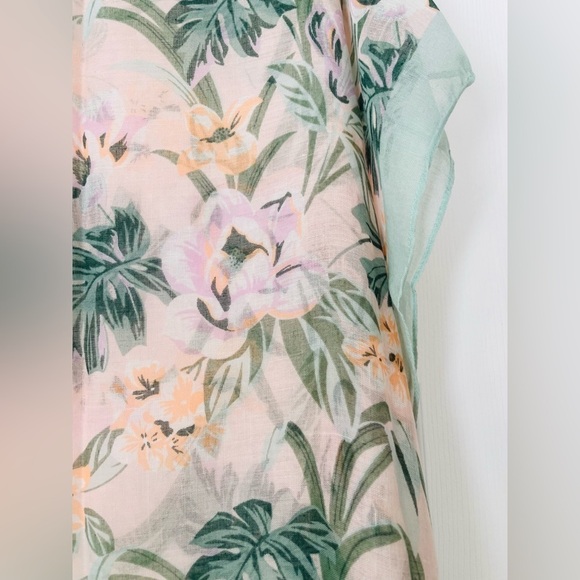 Loft mint green and pink tropical shall - Picture 5 of 7